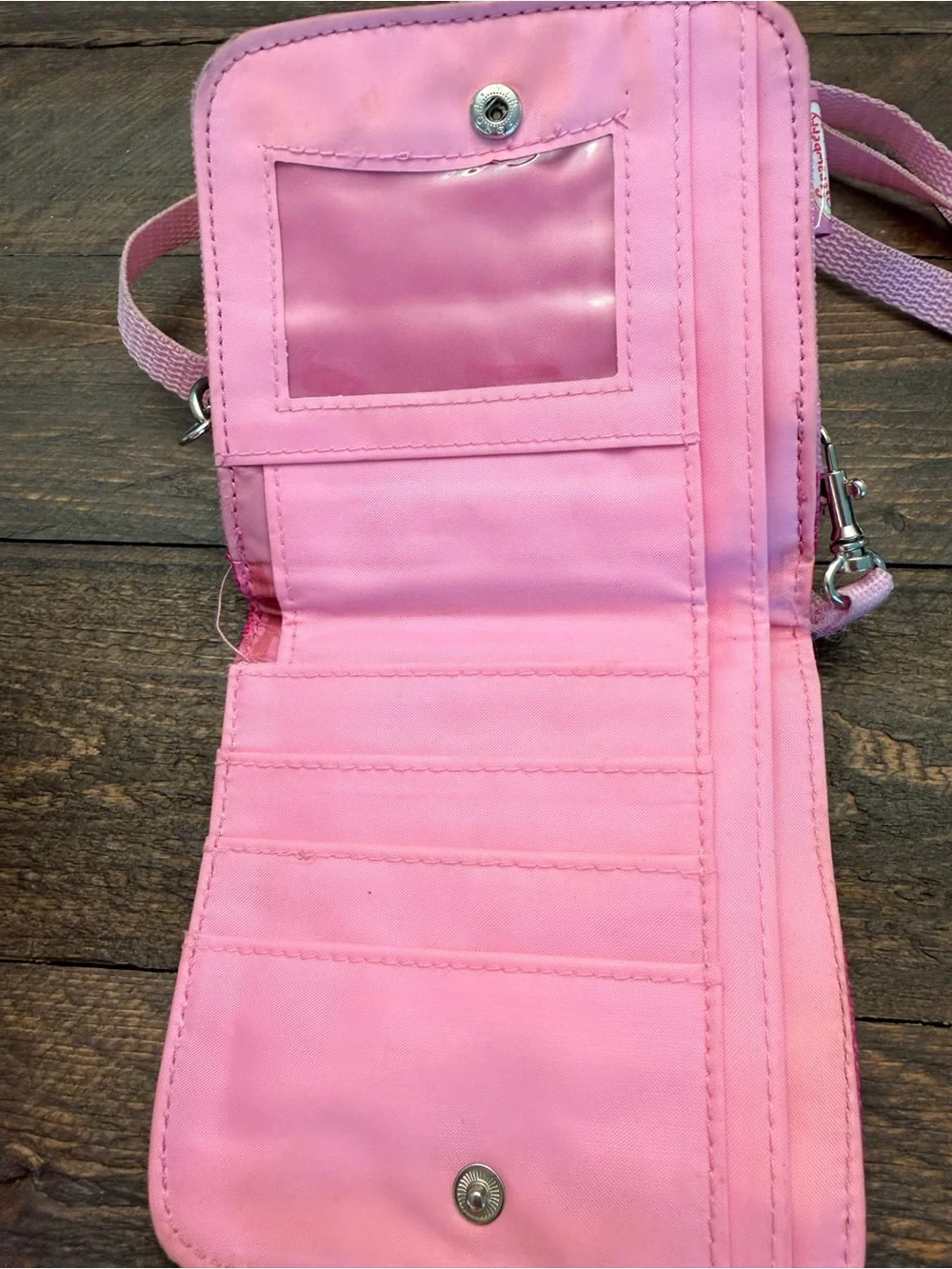 Vintage Y2K Strawberry Shortcake Berry Dazzling Princess Wallet Crossbody Bag